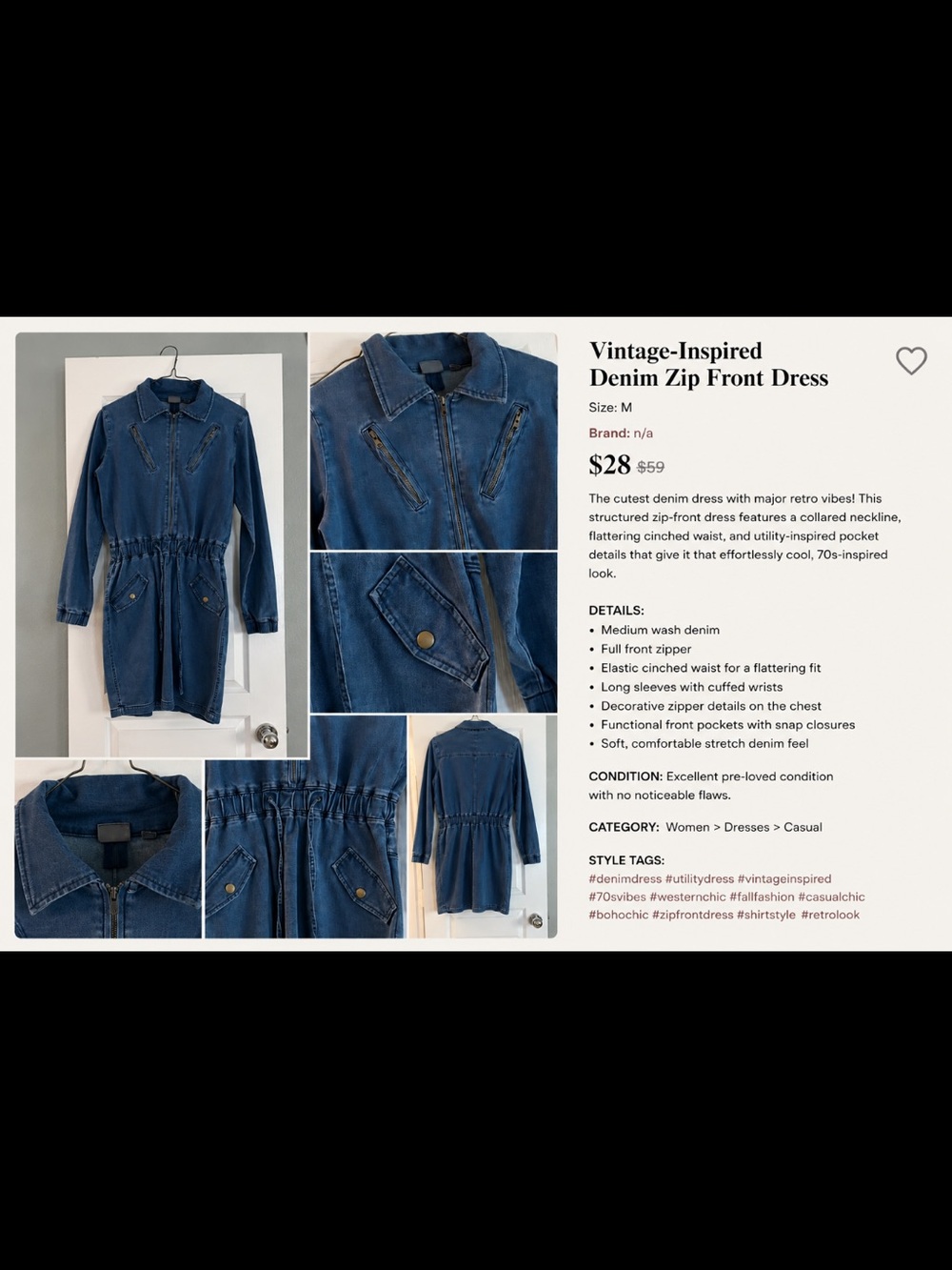 New York & Company Soho Jeans Denim Shirt Jacket - Blue
